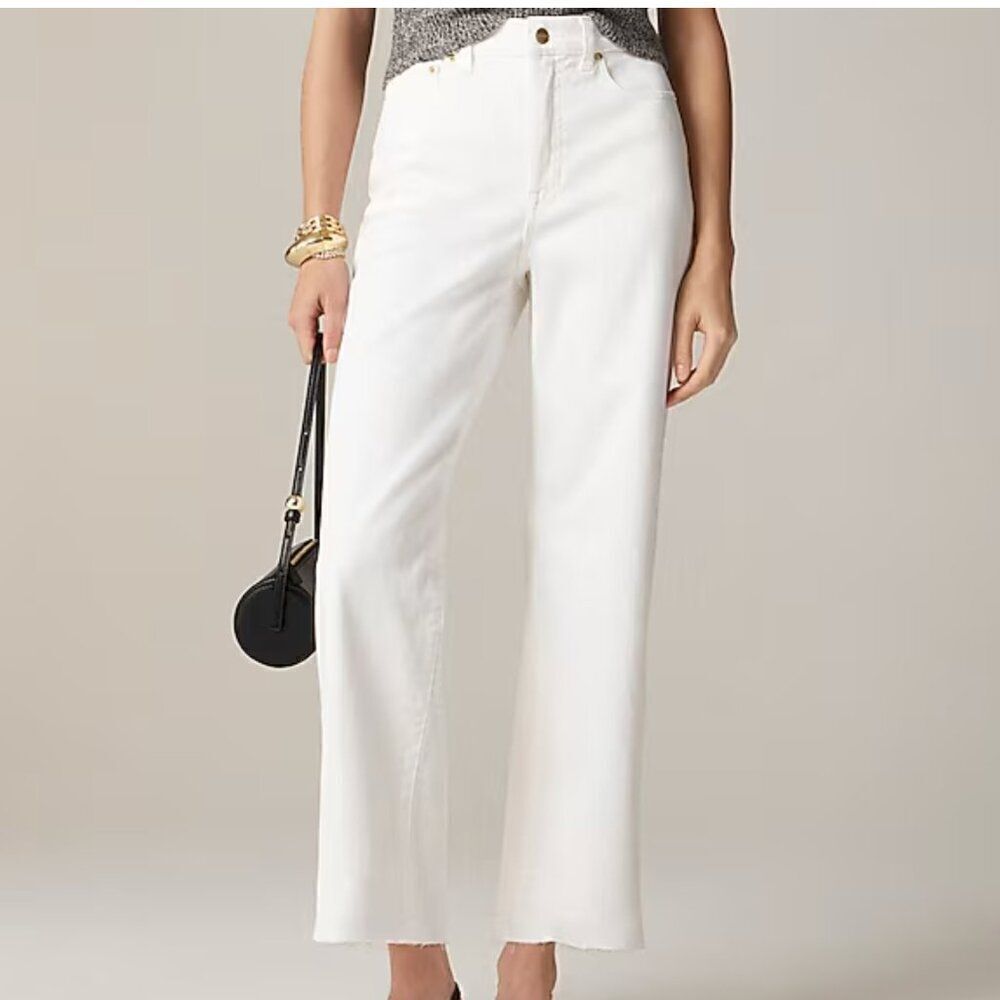J. Crew CH680 White J.Crew: Slim-wide Jean For Women NWT